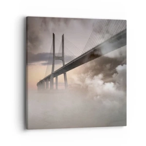 Bild auf Leinwand - Leinwandbild - Auf dem Fluss, den es nicht gibt - 40x40 cm