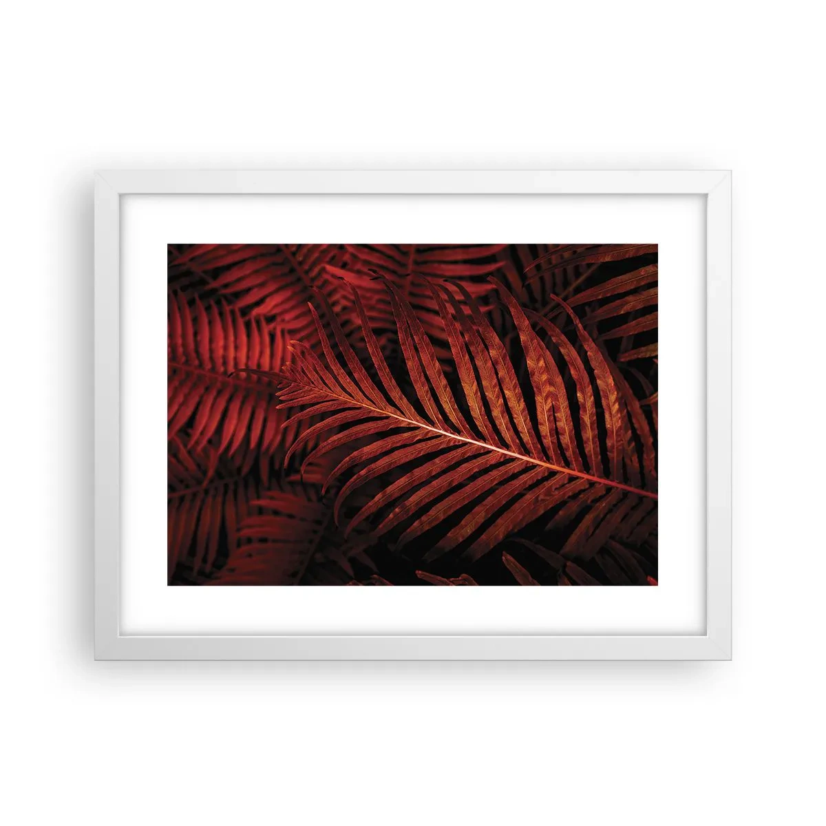 Poster in einem weißen Rahmen - Die Hitze des Lebens - 40x30 cm
