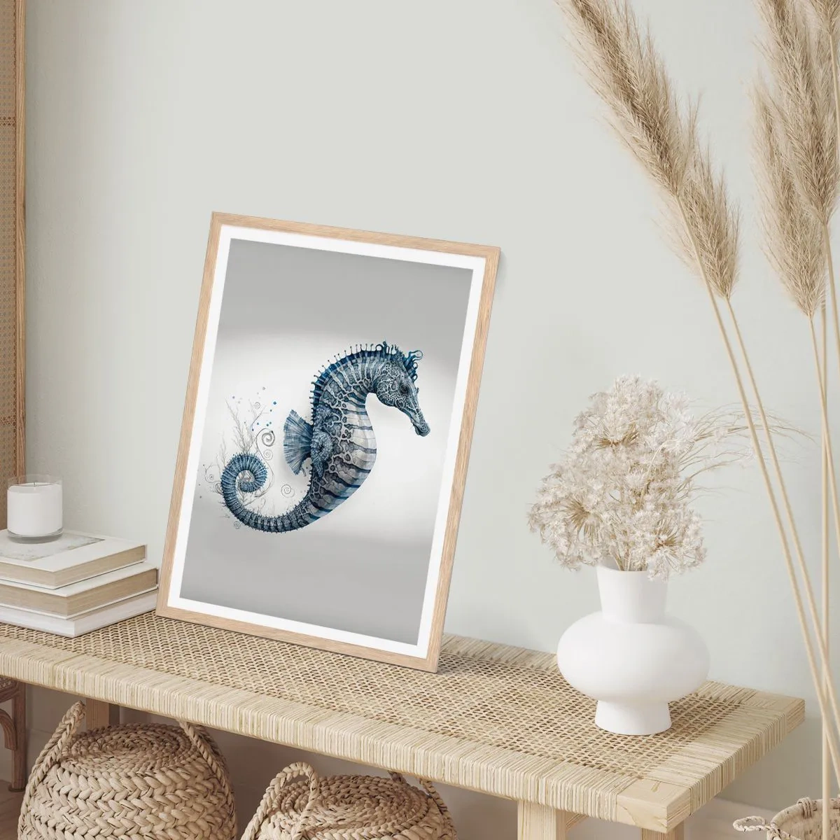 Poster in einem Rahmen aus heller Eiche - Subtiler Witz der Natur - 50x70 cm