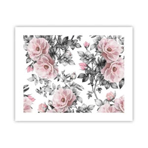 Poster - Verliere dich in den Blüten der Rosen - 50x40 cm