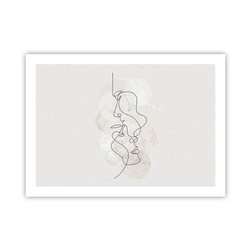 Poster - Verstrickt in eine Umarmung - 70x50 cm