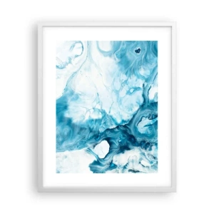 Poster in einem weißen Rahmen - Blaues Konzert - 40x50 cm