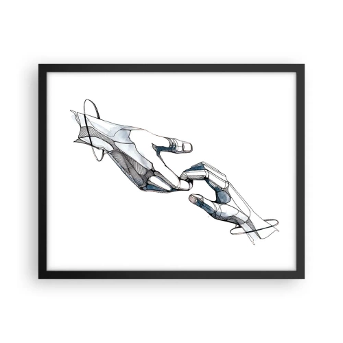 Poster in einem schwarzem Rahmen - Eine gute Geste - 50x40 cm