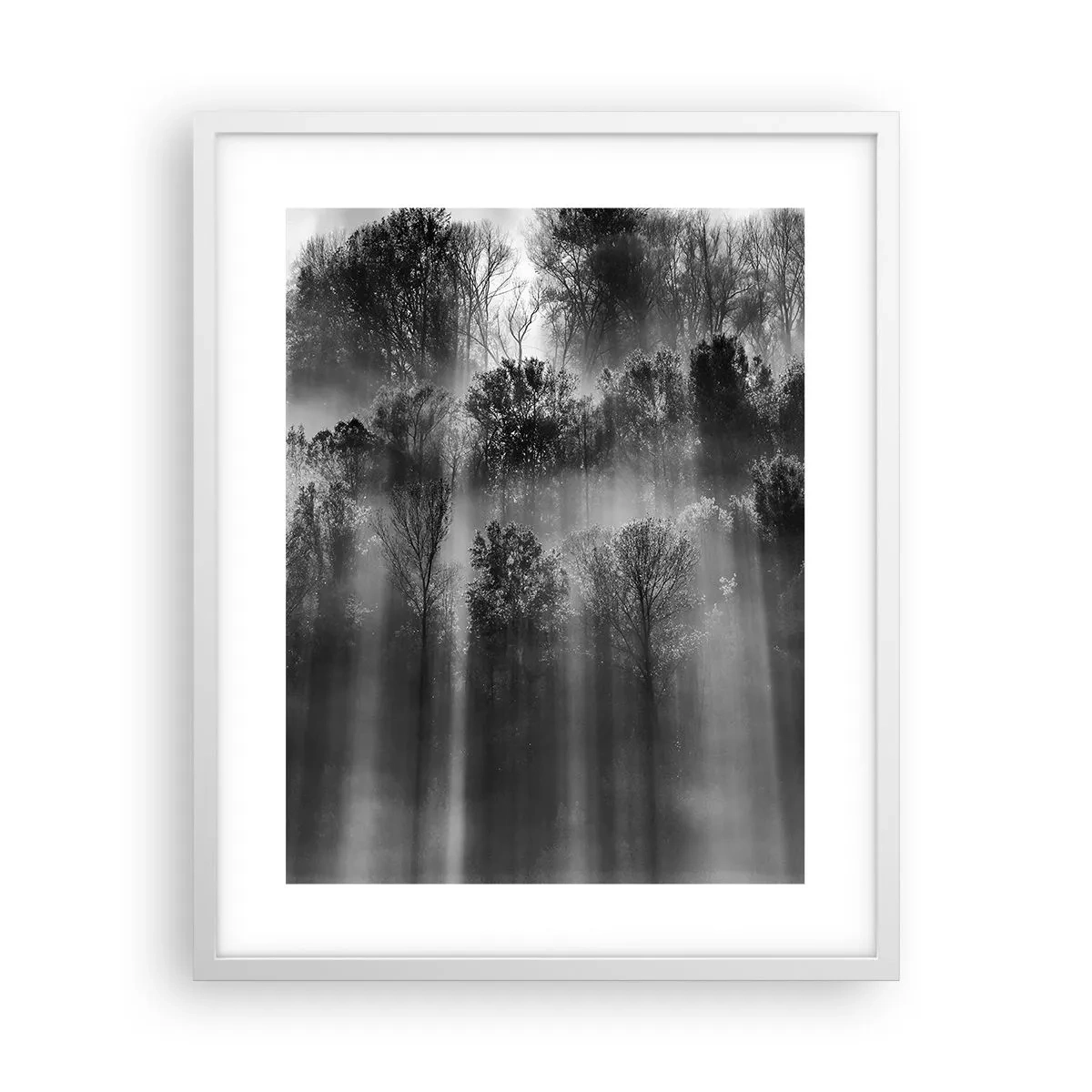 Poster in einem weißen Rahmen - In Lichtstrahlen - 40x50 cm