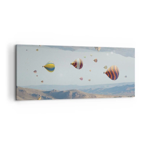 Bild auf Leinwand - Leinwandbild - Hier ist alles möglich - 100x40 cm