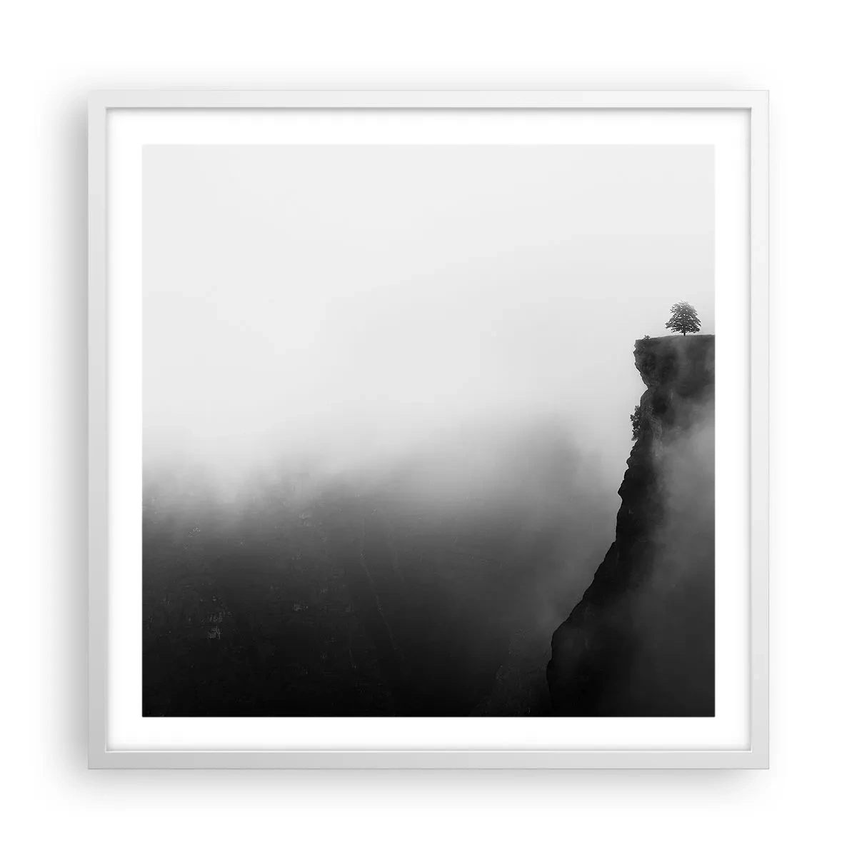 Poster in einem weißen Rahmen - Am Rande der Welt - 60x60 cm