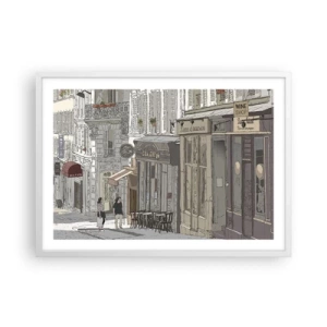 Poster in einem weißen Rahmen - Stadtfreuden - 70x50 cm