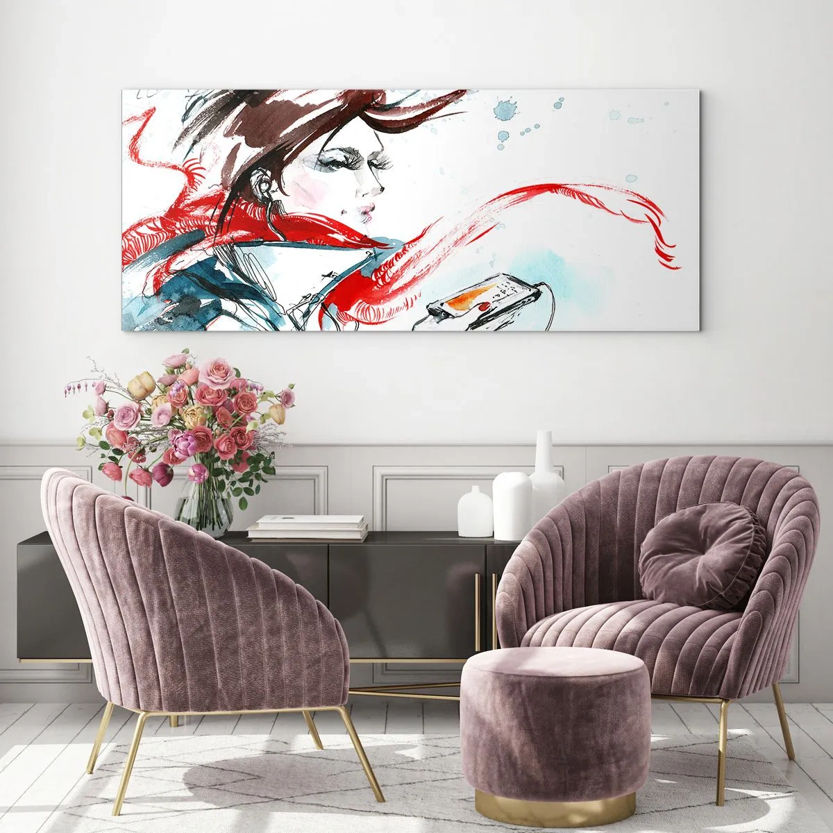 Glasbild - Bild auf glas - Mit mir stimmt was nicht - 90x30 cm