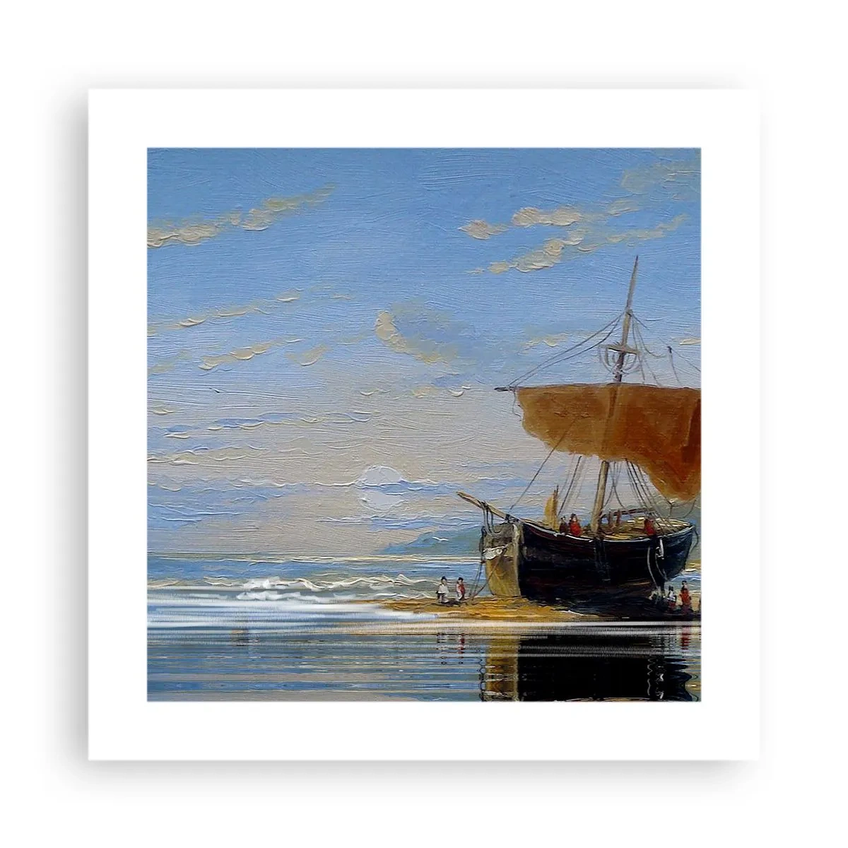 Poster - Wasser, Land, Luft - 40x40 cm