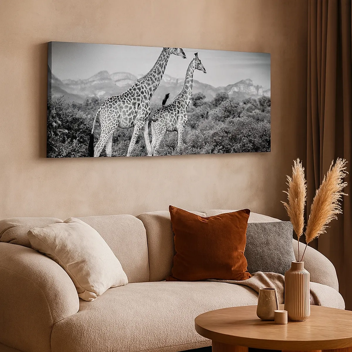 Bild auf Leinwand - Leinwandbild - Hohe Sphären in Afrika - 30x30 cm