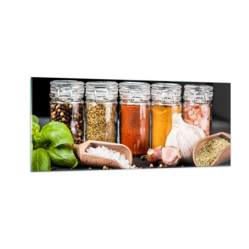 Glasbild - Bild auf glas - Für einen Geschmack des Lebens - 100x40 cm