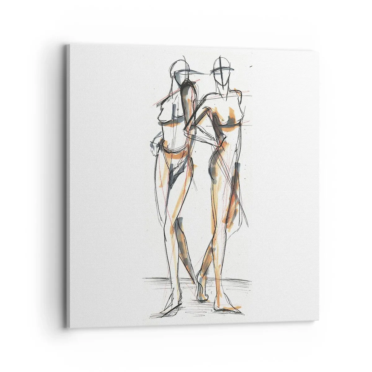 Bild auf Leinwand - Leinwandbild - Studie der Gnade - 70x70 cm