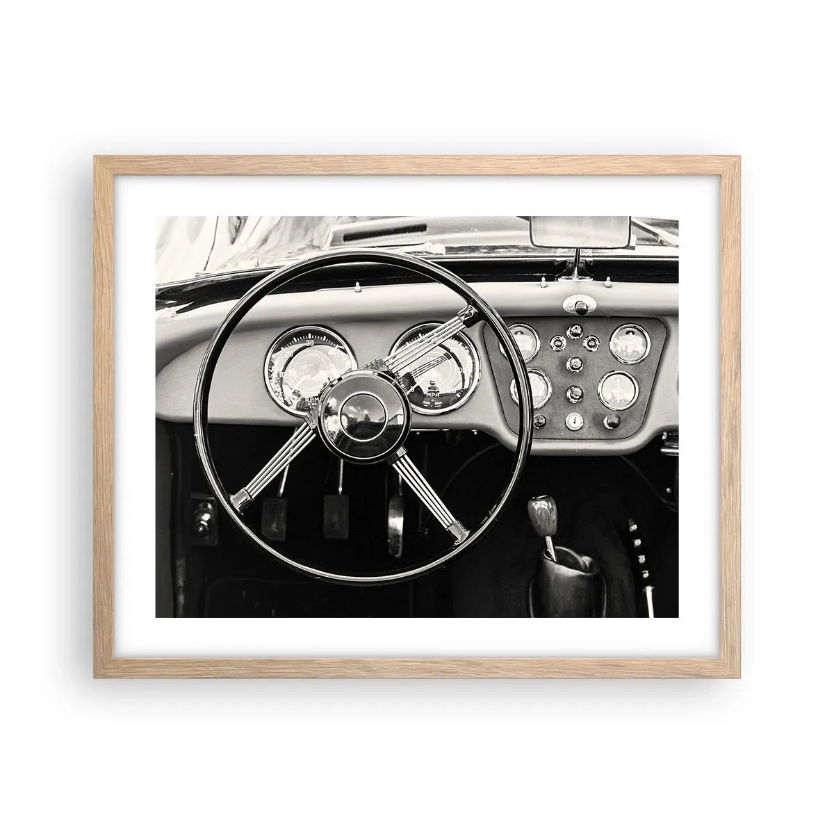 Poster in einem Rahmen aus heller Eiche - Ein Sammlertraum - 50x40 cm