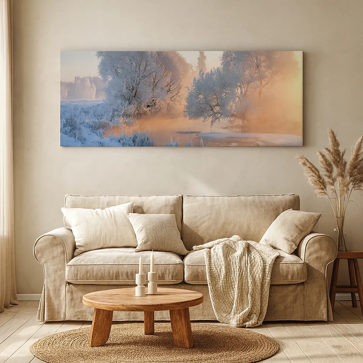 Bild auf Leinwand - Leinwandbild - Alles im Kristall glänzt in der Sonne - 30x30 cm