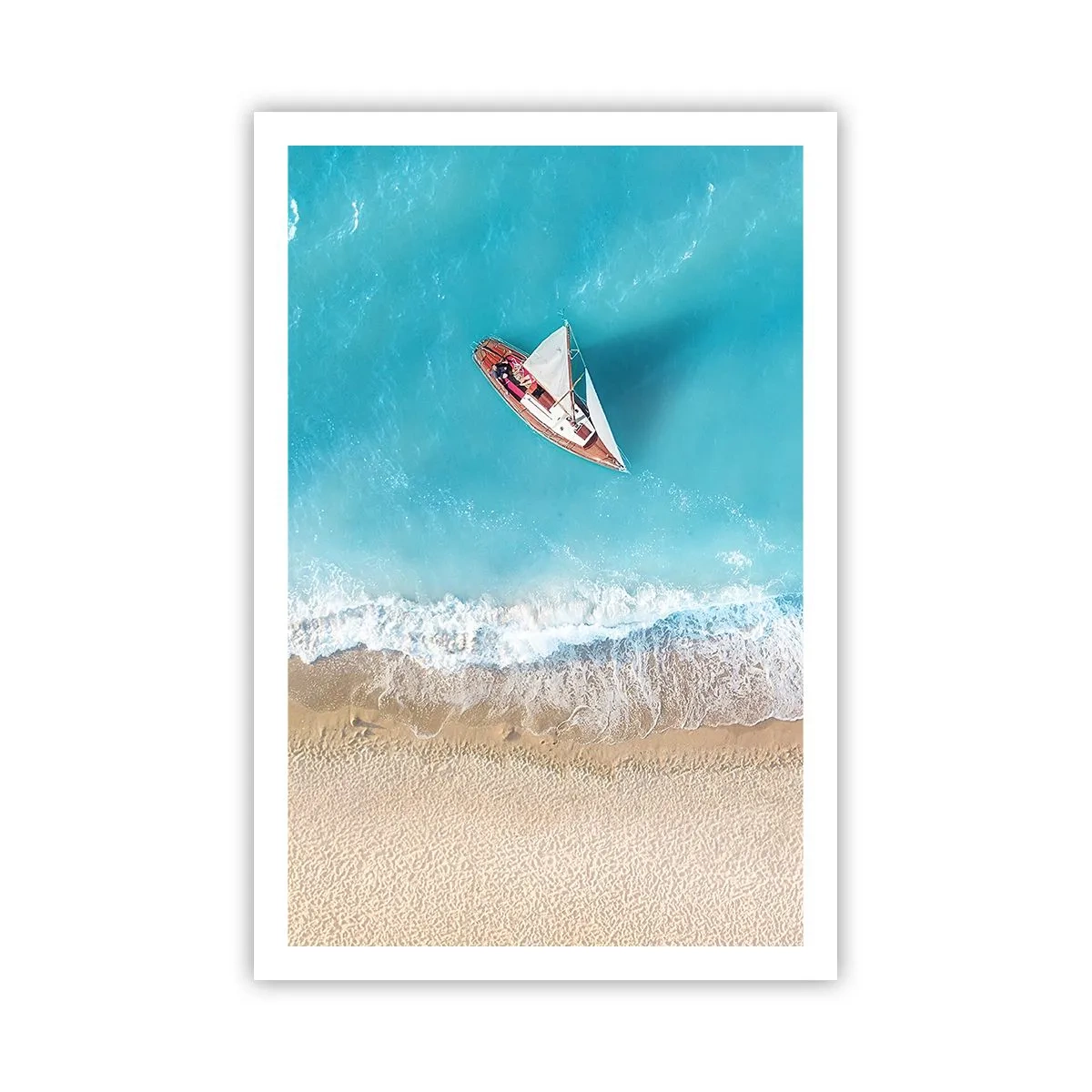 Poster - An der Grenze von Blau und Gold - 61x91 cm