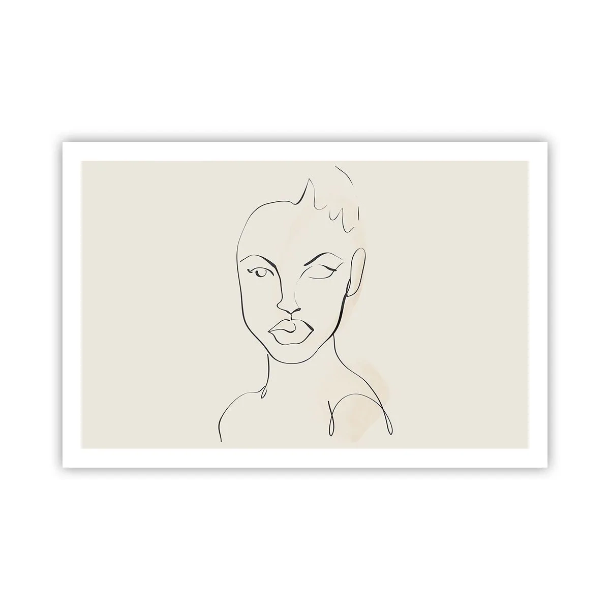 Poster - Umriss der Sinnlichkeit - 91x61 cm