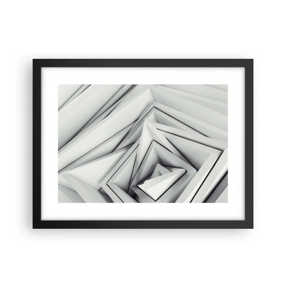 Poster in einem schwarzem Rahmen - Spitzwinklige Knospen - 40x30 cm