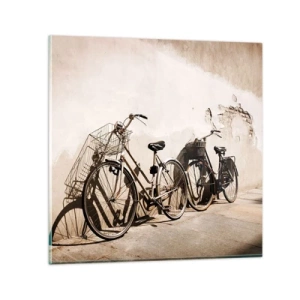 Glasbild - Bild auf glas - Der unvergessliche Charme der Vergangenheit - 60x60 cm