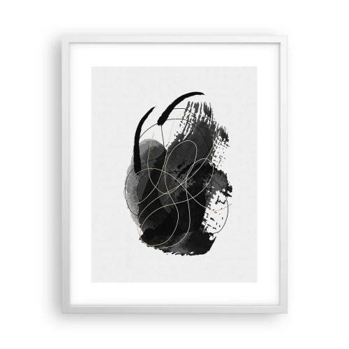 Poster in einem weißen Rahmen - Aus Schwarz entstanden - 40x50 cm