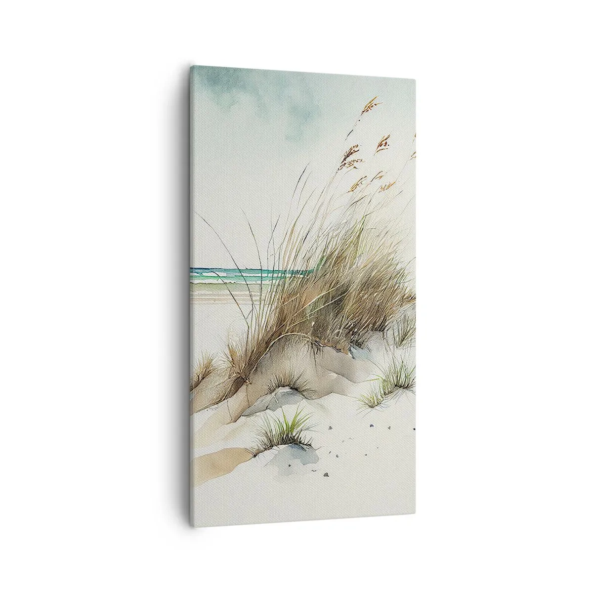 Bild auf Leinwand - Leinwandbild - Mit Sand bedeckt - 55x100 cm