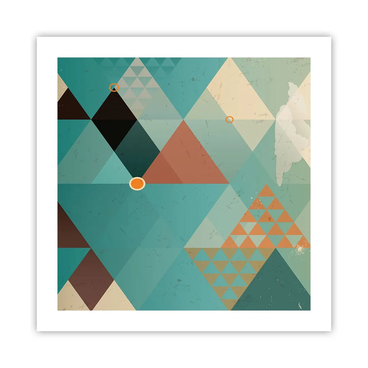 Poster - Einheit der Vielheit, Vielheit der Einheit - 50x50 cm