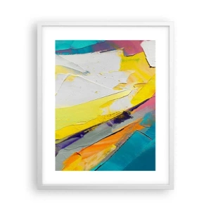 Poster in einem weißen Rahmen - Die Anatomie des Lichts - 40x50 cm