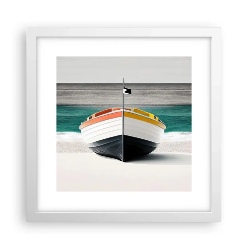 Poster in einem weißen Rahmen - An seinem Platz - 30x30 cm