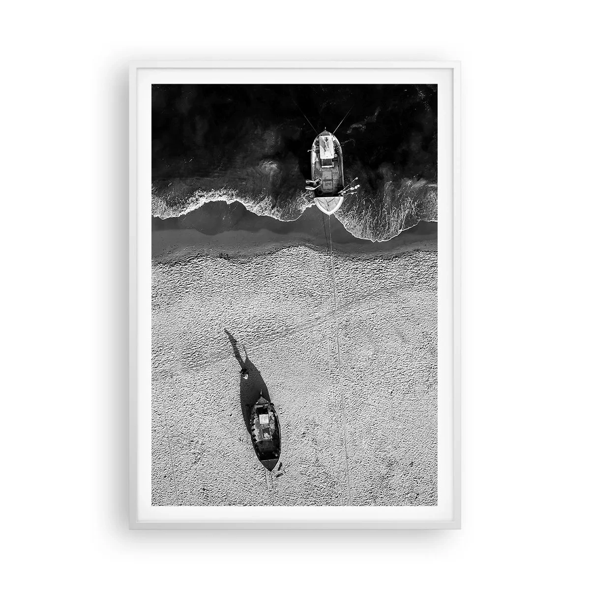 Poster in einem weißen Rahmen - Immer noch am Ufer… - 70x100 cm