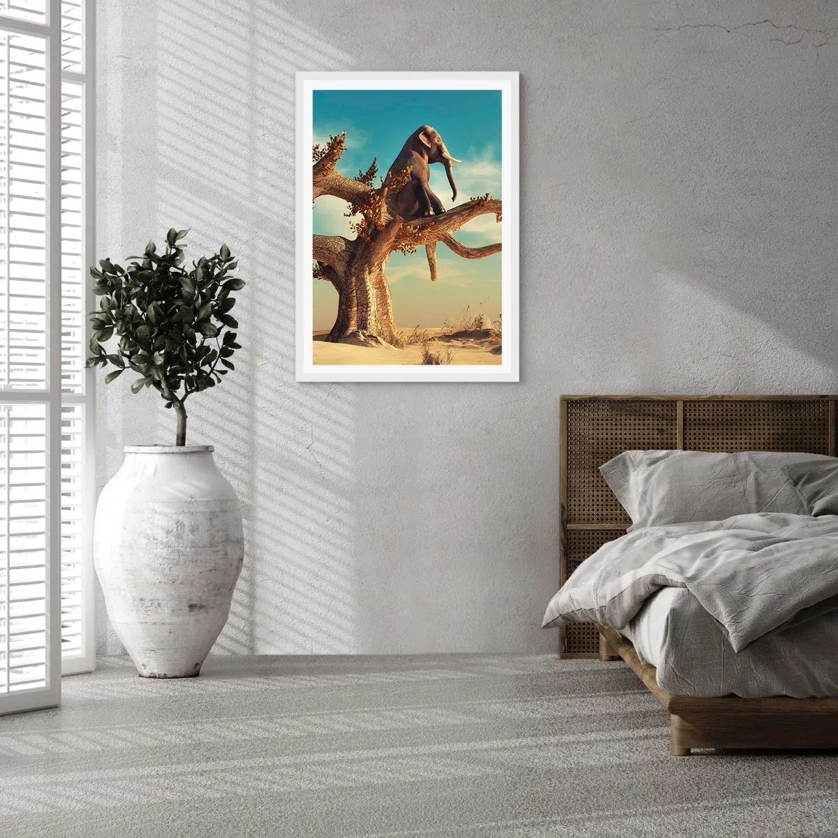 Poster in einem weißen Rahmen - Ein neuer Standpunkt - 70x100 cm