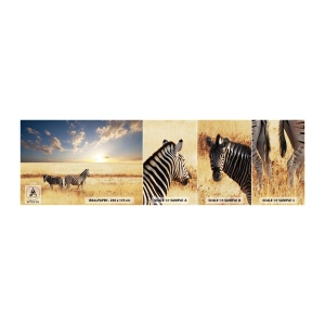 Fototapetenmuster Standard Eco - Geh weg, sei nicht in Frieden - Tiere, Rippen, Safari - 100x30 cm