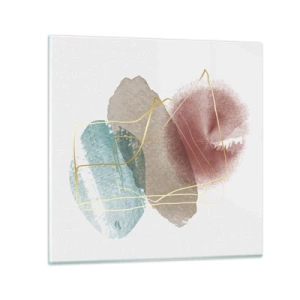 Glasbild - Bild auf glas - Korallen des Weltraums - 70x70 cm