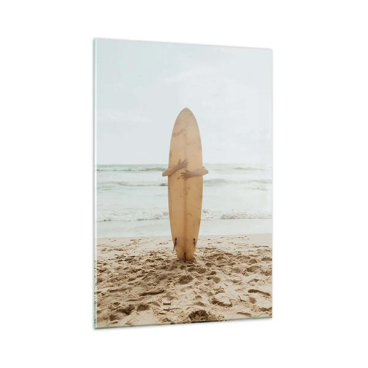 Glasbild - Bild auf glas - Aus Liebe zu Wellen - 80x120 cm