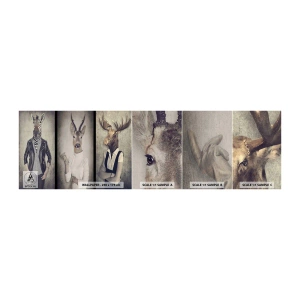 Fototapeten Muster Selbstklebend Deluxe Sticker - Lass die Gesten sprechen - Abstraktion, Fantasie, Rippen - 100x30 cm