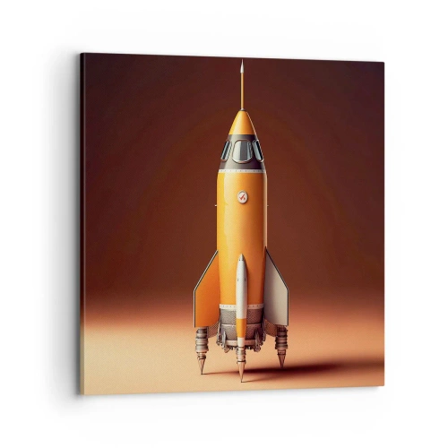 Bild auf Leinwand - Leinwandbild - Es beginnt mit einem Traum - 70x70 cm