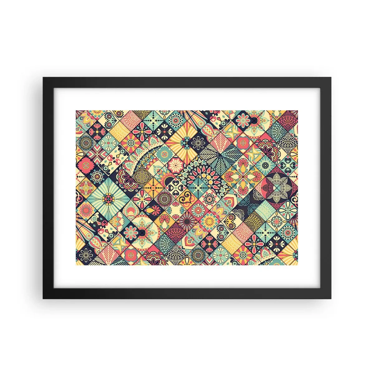 Poster in einem schwarzem Rahmen - marokkanische Atmosphäre - 40x30 cm