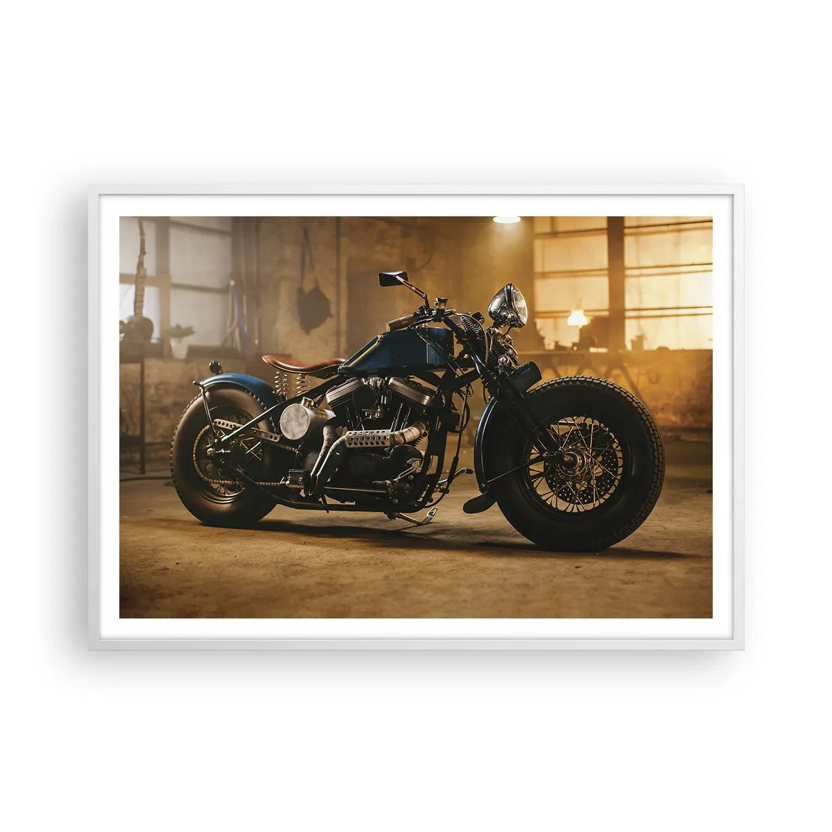 Poster in einem weißen Rahmen - Ich kann alles - 100x70 cm