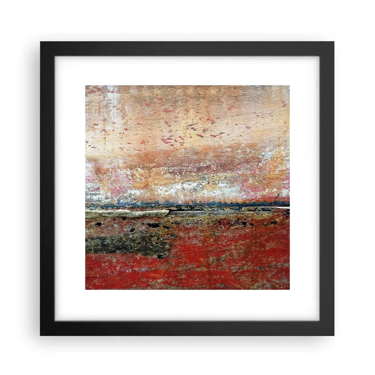 Poster in einem schwarzem Rahmen - Vielleicht liegt es am Meer - 30x30 cm