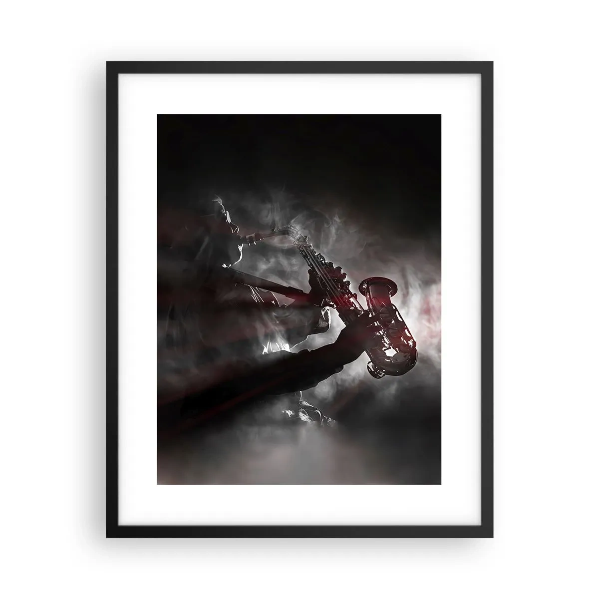 Poster in einem schwarzem Rahmen - In den Dämpfen des Jazz - 40x50 cm