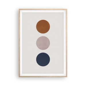 Poster in einem Rahmen aus heller Eiche - Ein Symbol für Exzellenz - 70x100 cm