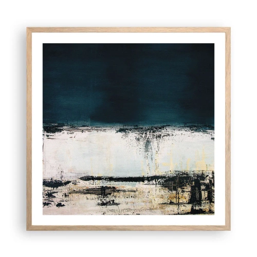 Poster in einem Rahmen aus heller Eiche - Horizontale Komposition - 60x60 cm