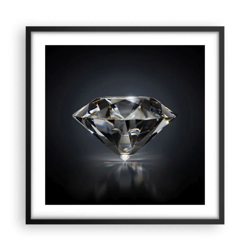 Poster in einem schwarzem Rahmen - Beste Freundin - 50x50 cm