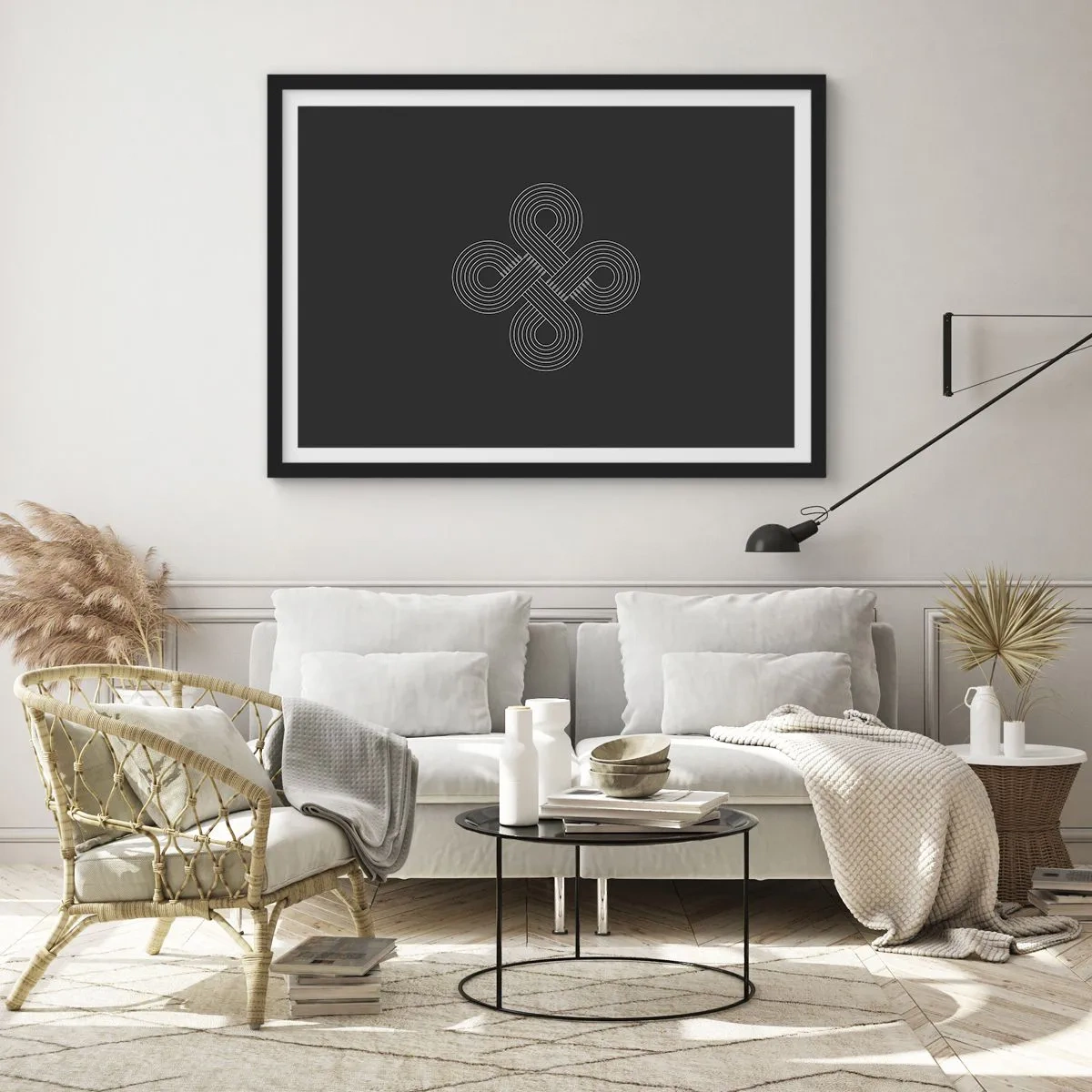 Poster in einem schwarzem Rahmen - Im keltischen Geist - 50x40 cm