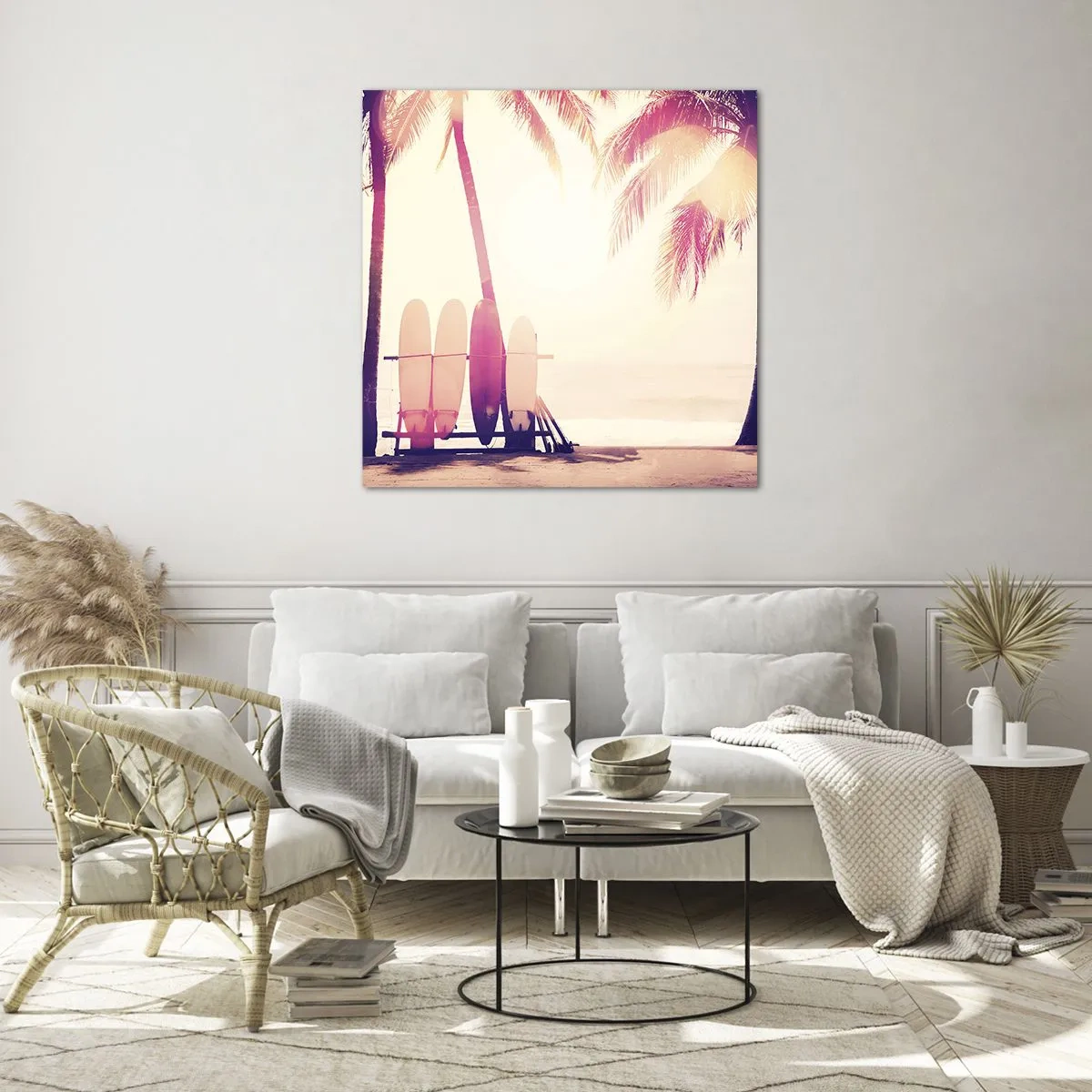 Glasbild - Bild auf glas - Es wird ein toller Tag - 70x70 cm