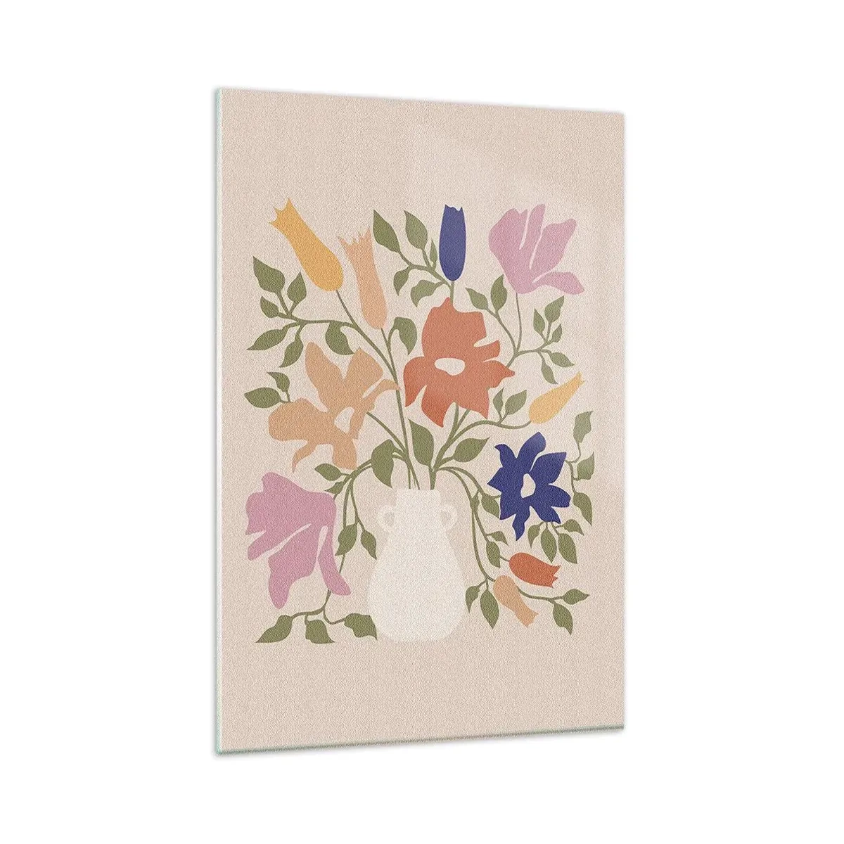 Glasbild - Bild auf glas - Zartes Bouquet - 80x120 cm