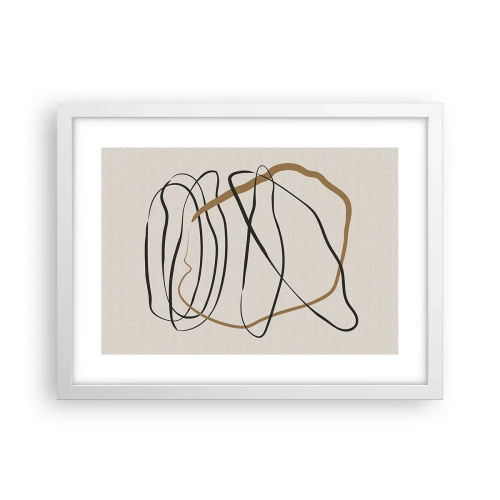 Poster in einem weißen Rahmen - Komposition – Looptanz - 40x30 cm