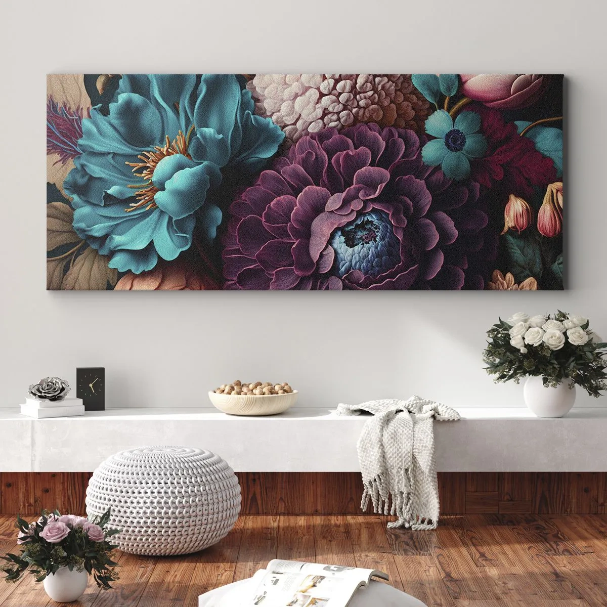 Bild auf Leinwand - Leinwandbild - Natur in Hülle und Fülle - 100x40 cm
