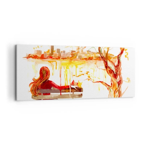 Bild auf Leinwand - Leinwandbild - Ein Moment der Besinnung - 100x40 cm