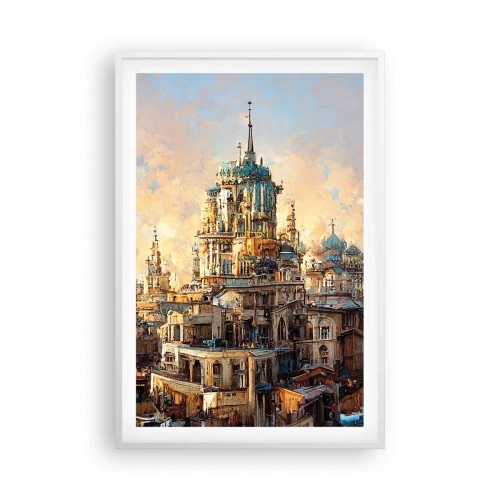 Poster in einem weißen Rahmen - Stadt der Städte - 61x91 cm