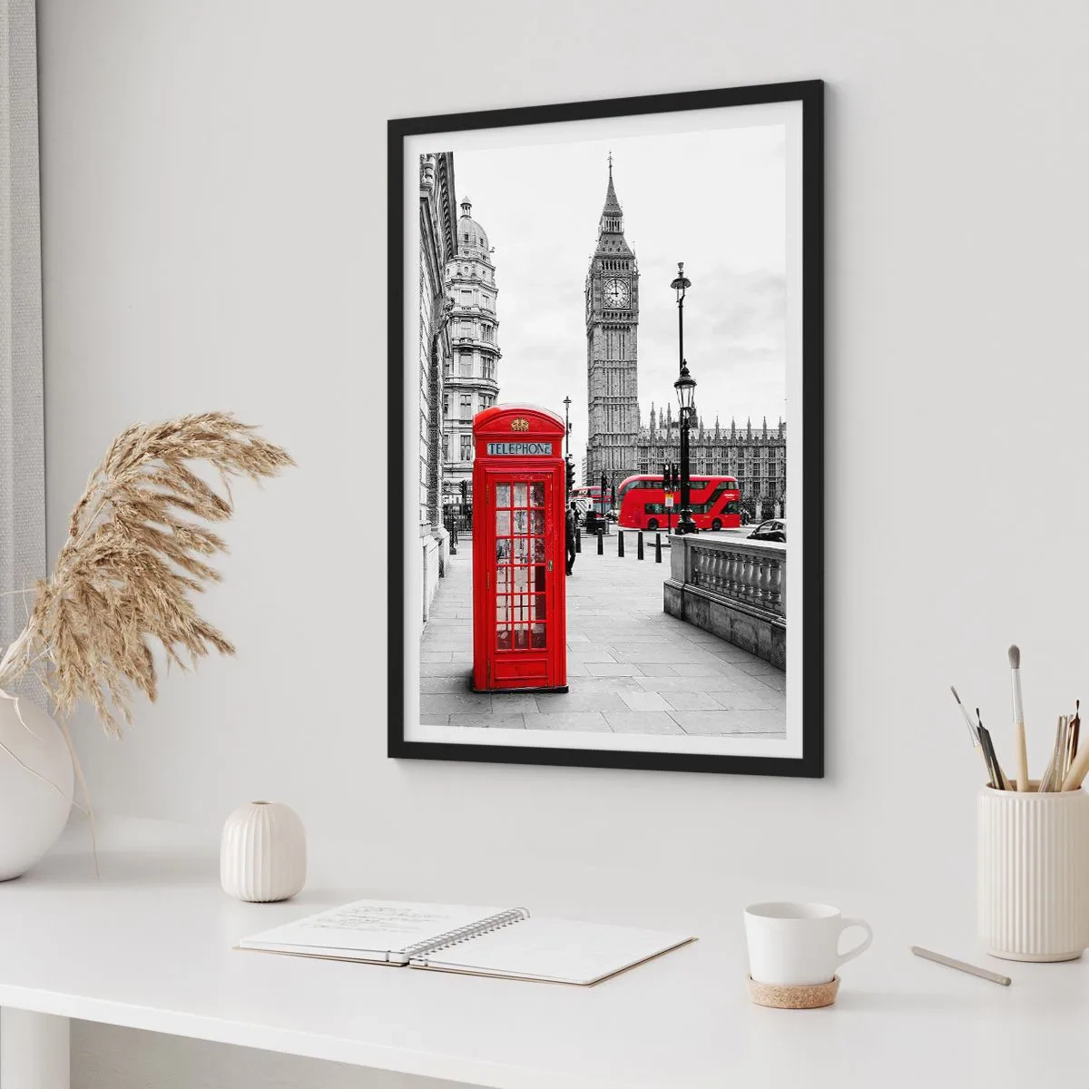 Poster in einem schwarzem Rahmen - London, ohne Zweifel - 40x50 cm