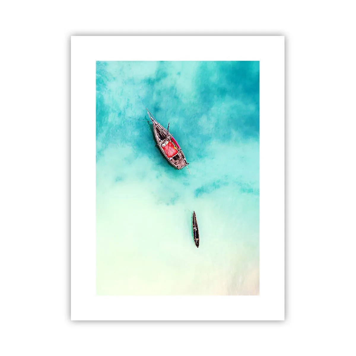 Poster - Denn an den Stränden von Sansibar, wenn der Wasserüberschuss ... - 30x40 cm